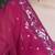 Maroon embroidered georgette sharara set