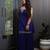 Blue embroidered net sharara set