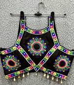 Black Mirror Work Navratri Blouse 