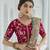 Rama color cords and diamond georgette saree with designer blouse fabric