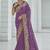 Purple color cords and diamond georgette saree with designer blouse fabric