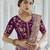 Purple color cords and diamond georgette saree with designer blouse fabric
