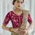 Green color cords and diamond georgette saree with designer blouse fabric