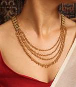 Layered temple chain high gold set