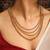 Layered temple chain high gold set