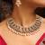 Royal kundan choker set with pearl droplets