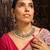 Royal kundan choker set with pearl droplets