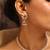 Elegant red stone choker set with pearl detailing