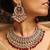 Elegant kundan and ruby stone jewelry set