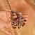 Elegant kundan and ruby stone jewelry set