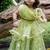 Green embroidered net lehenga