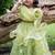 Green embroidered net lehenga