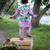 Multicolor printed satin nehru jacket set