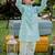 Green printed cotton kurta pyjama