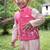 Pink embroidered cotton silk nehru jacket set