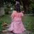 Pink embroidered net lehenga