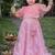 Pink embroidered net lehenga