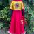 Pink embroidered cotton silk lehenga
