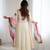 Off white elegance embroidered anarkali with leheriya dupatta
