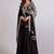 Midnight bloom embroidered georgette anarkali gown