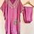 Lavender luxe chinon silk kaftan set