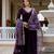 Regal wine georgette anarkali gown
