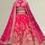 Rani Pink Raw Silk Bridal Lehenga with unstitched blouse