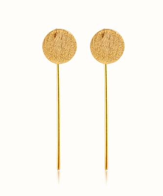 Gold plated earrings in sterling silver 2