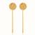 Gold plated earrings in sterling silver
