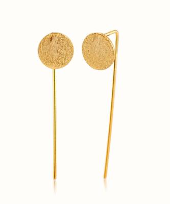 Gold plated earrings in sterling silver 3