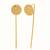 Gold plated earrings in sterling silver