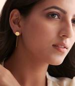 Gold plated earrings in sterling silver