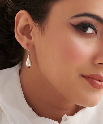 Silver Plated dangler earrings in sterling silver 1
