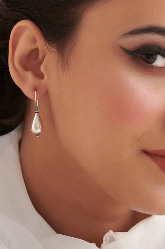 Silver Plated dangler earrings in sterling silver