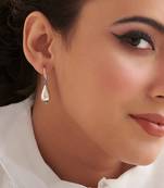 Silver Plated dangler earrings in sterling silver