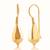 Gold plated dangler earrings in sterling silver