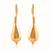 Gold plated dangler earrings in sterling silver