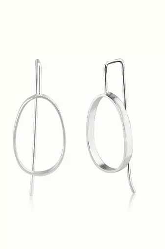 Silver Plated earrings in sterling silver