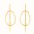 Gold plated earrings in sterling silver