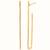 Gold plated earrings in sterling silver