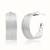 Silver Plated hoop earrings in sterling silver