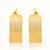 Gold plated hoop earrings in sterling silver