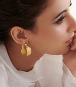 Gold plated hoop earrings in sterling silver