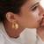 Gold plated hoop earrings in sterling silver