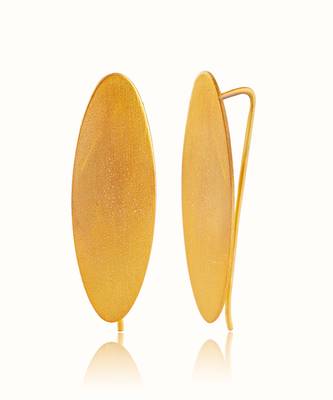 Gold plated earrings in sterling silver 2