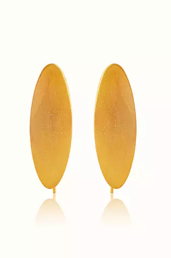 Gold plated earrings in sterling silver