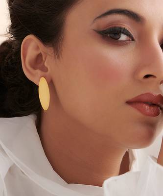 Gold plated earrings in sterling silver 1