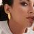 Gold plated earrings in sterling silver