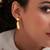 Gold plated dangler earrings in sterling silver