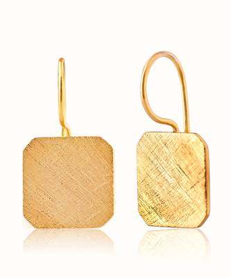 Gold plated earrings in sterling silver 2